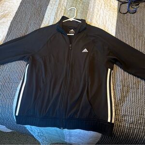 Black Addidas athletic jacket